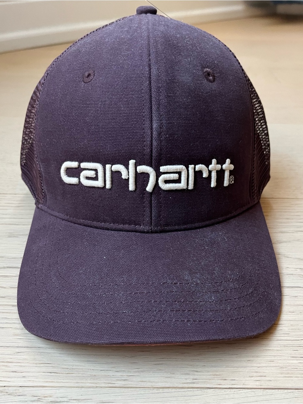Carhartt Dark Brown Logo Mesh-Back Cap